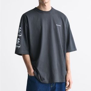 Zara “Contrasting Print T Shirt”